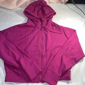 All In Motion Hoodie Size L Full Zip Pink Jacket Hooded NWOT Pockets Hood 208